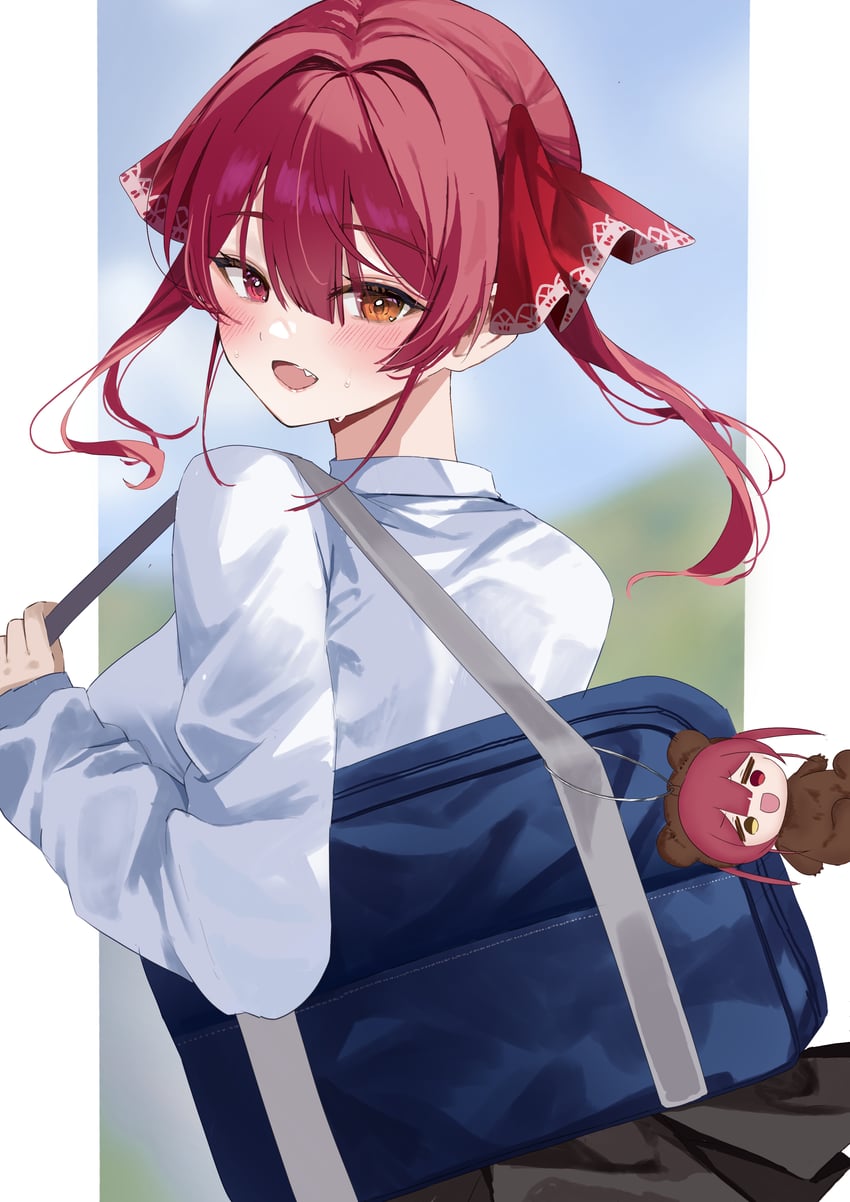 houshou marine and houshou kumarine (hololive) drawn by moku_yoi