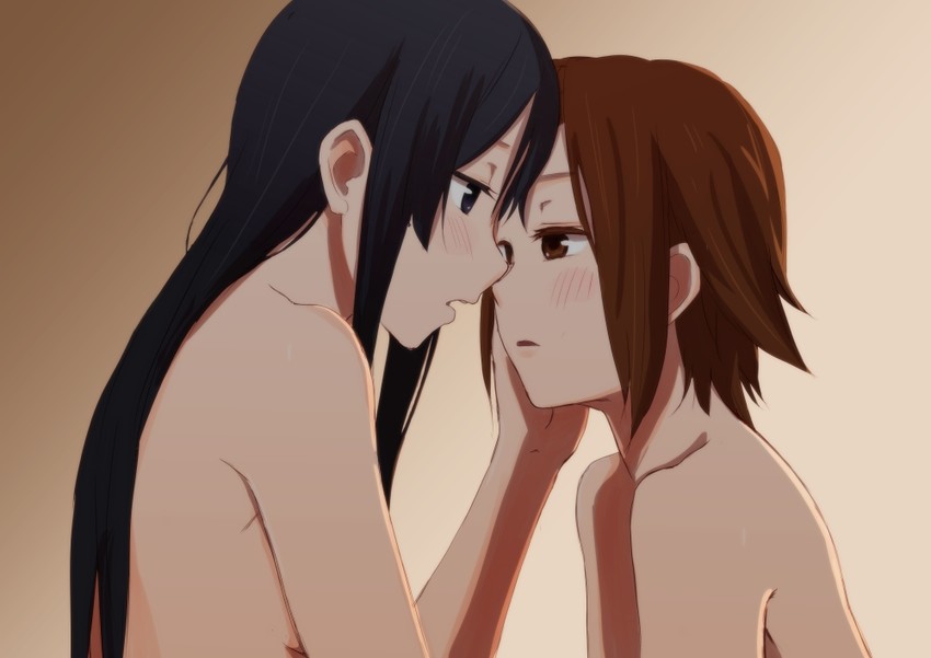 akiyama mio and tainaka ritsu (k-on!) drawn by zasshu_tamashii