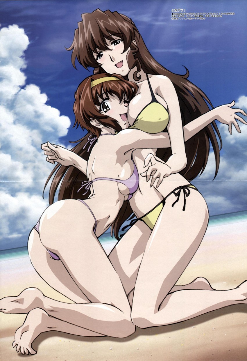 arisaka hatsune and arisaka kazuki (megami magazine and 1 more) drawn by sugimoto_isao
