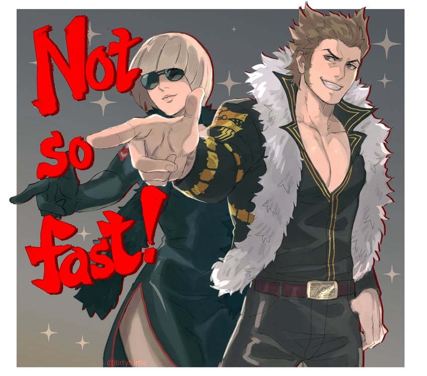 shi-long lang and shih-na (ace attorney and 2 more) drawn by tirtyturtle