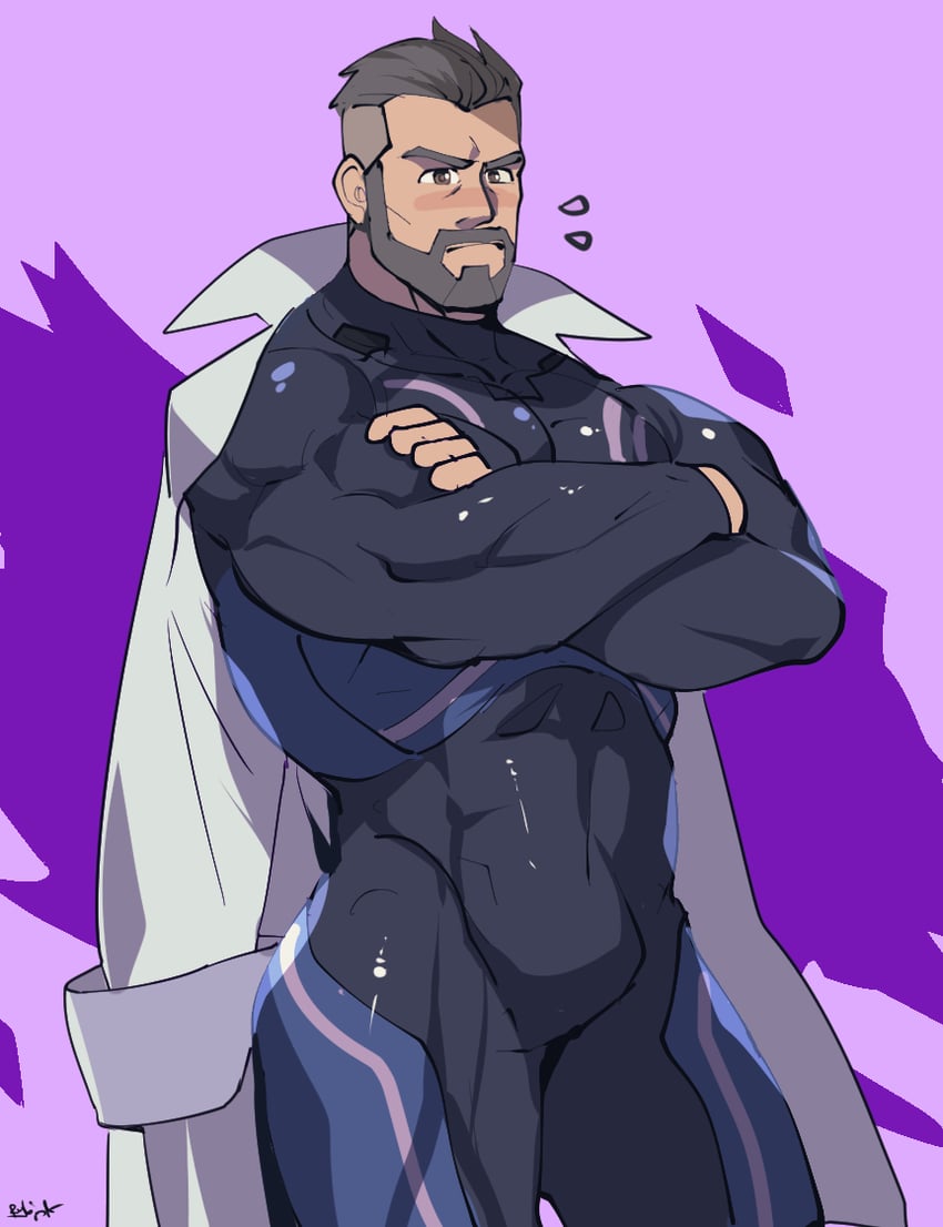 professor turo (pokemon and 1 more) drawn by rybiok