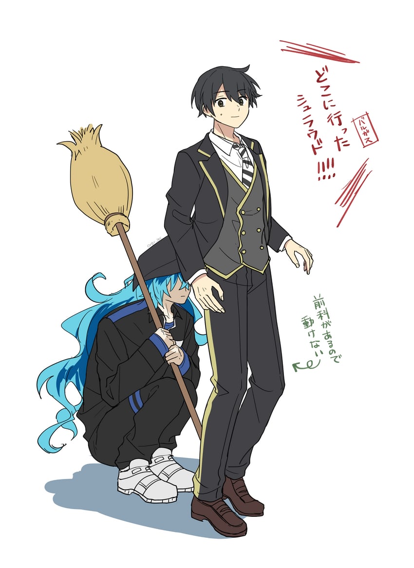 yuu and idia shroud (twisted wonderland) drawn by mikawa_ayumu