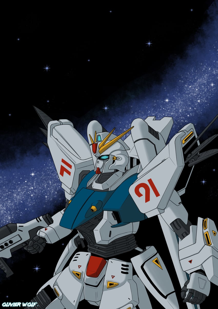gundam and 1 more drawn by olivier_wolf