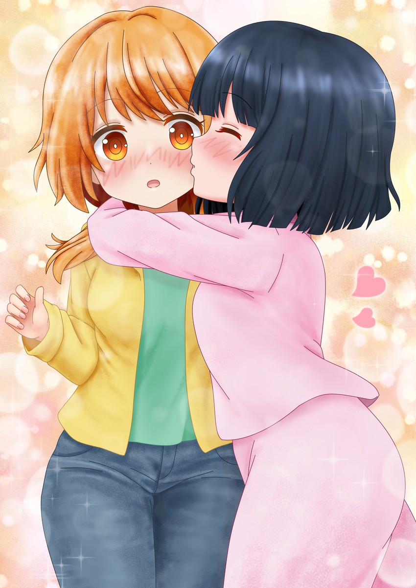 amano akari and natsuki hinata (tonari no kyuuketsuki-san) drawn by funoki