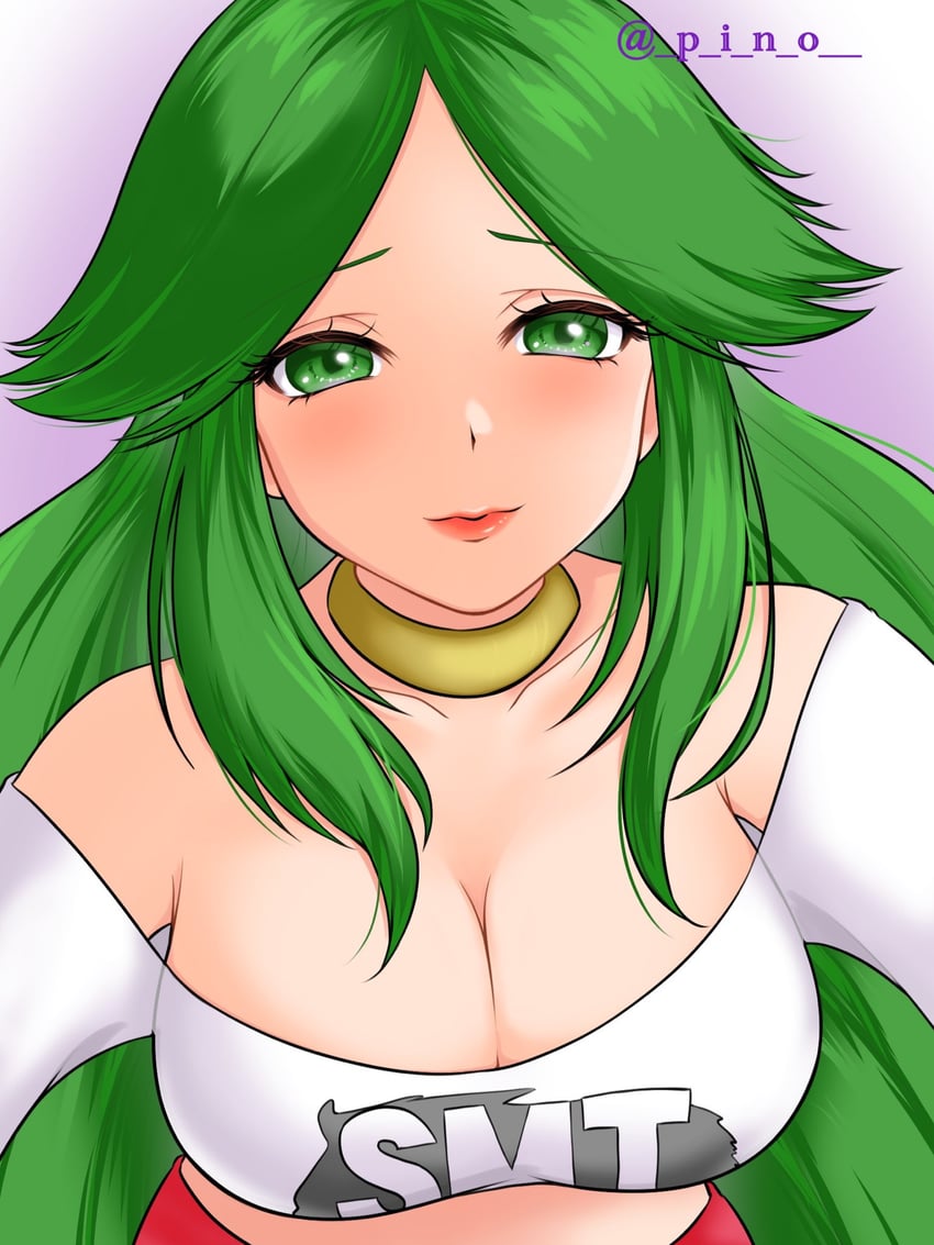 palutena (kid icarus and 1 more) drawn by p_i_n_o