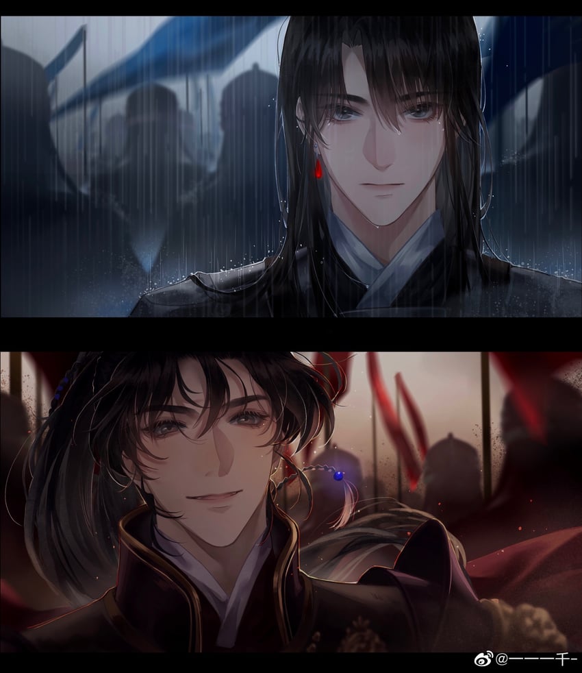 shen zechuan and xiao chiye (qiang jin jiu) drawn by yao_san_ge_ling
