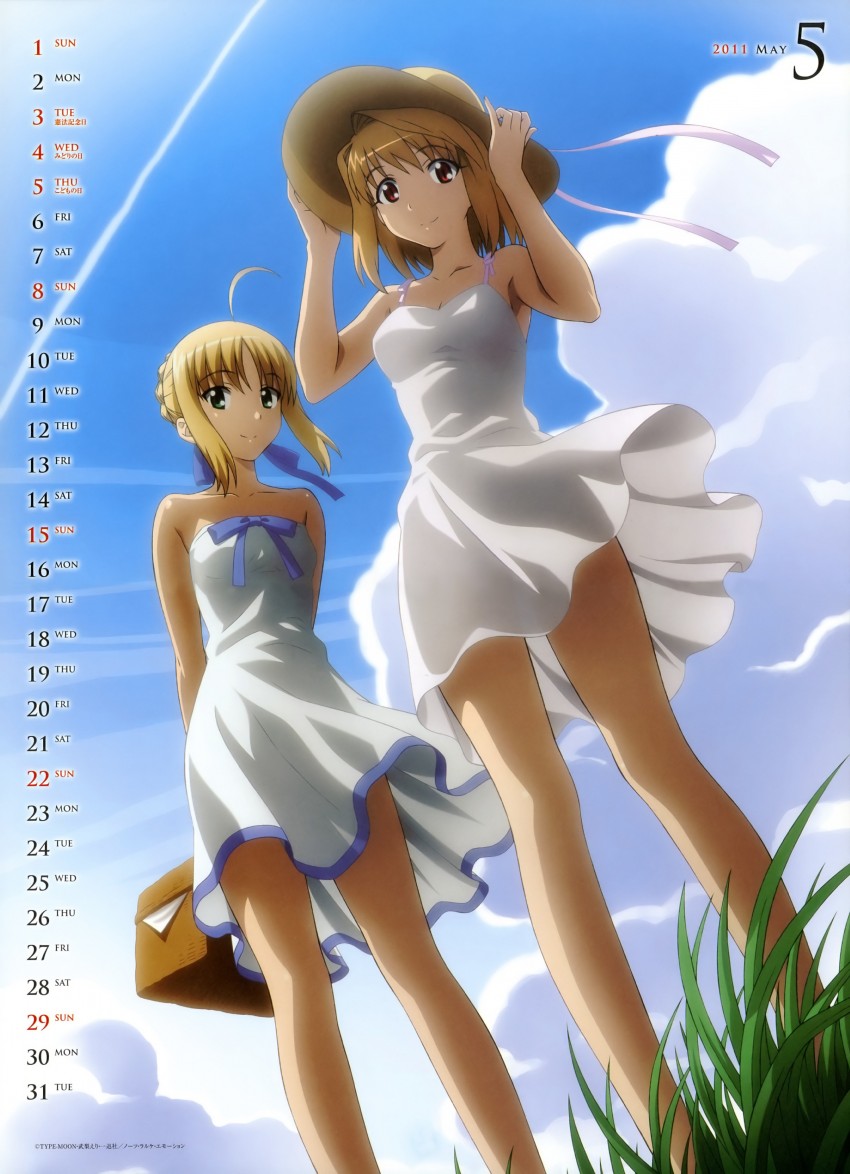 artoria pendragon, saber, arcueid brunestud, and michelle ruff (fate and 4 more) drawn by morita_kazuaki
