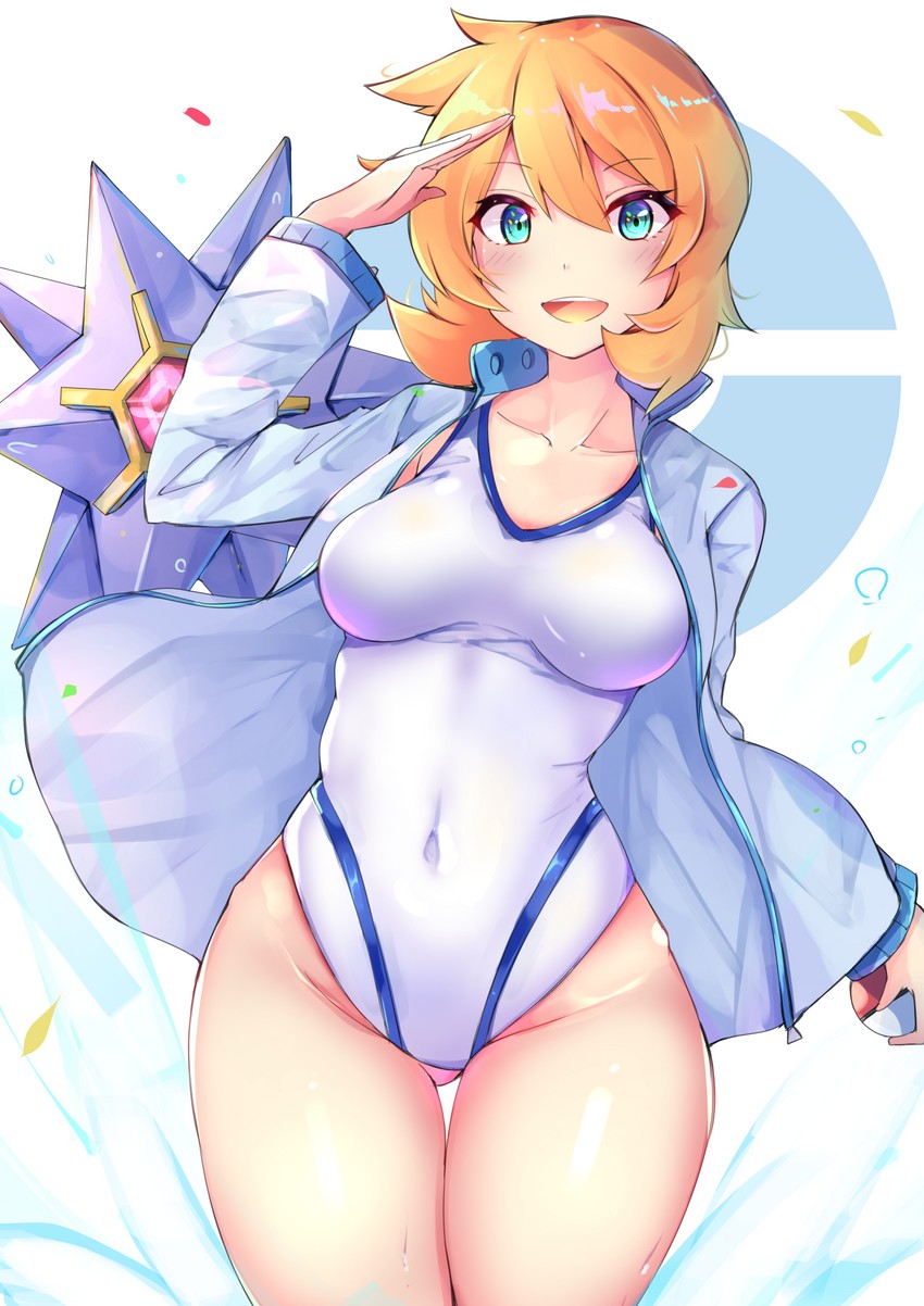 misty and starmie (pokemon and 1 more) drawn by racket_ti1