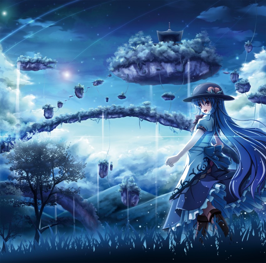 hinanawi tenshi (touhou) drawn by akashio_(loli_ace)