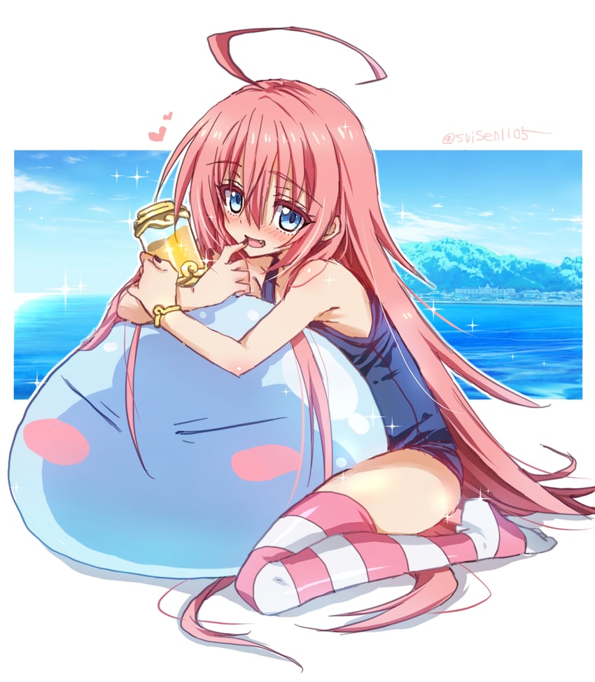 rimuru tempest and milim nava (tensei shitara slime datta ken) drawn by akatsuki_(ggsy7885)