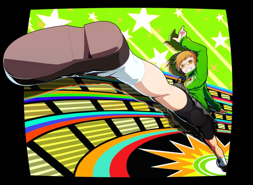 satonaka chie (persona and 1 more) drawn by uganda_(ugandam_00)