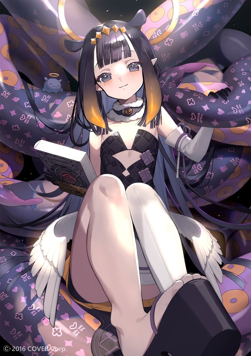 ninomae ina'nis and ao-chan (hololive and 1 more) drawn by karo_(karohroka)