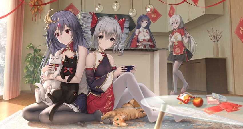 kiana kaslana, raiden mei, bronya zaychik, and herrscher of sentience (honkai and 1 more) drawn by haneru