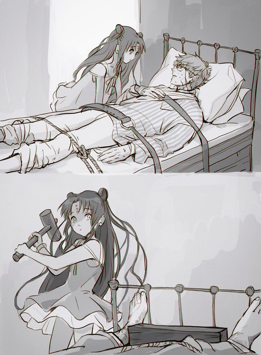 sessyoin kiara and hans christian andersen (fate and 2 more) drawn by amidura