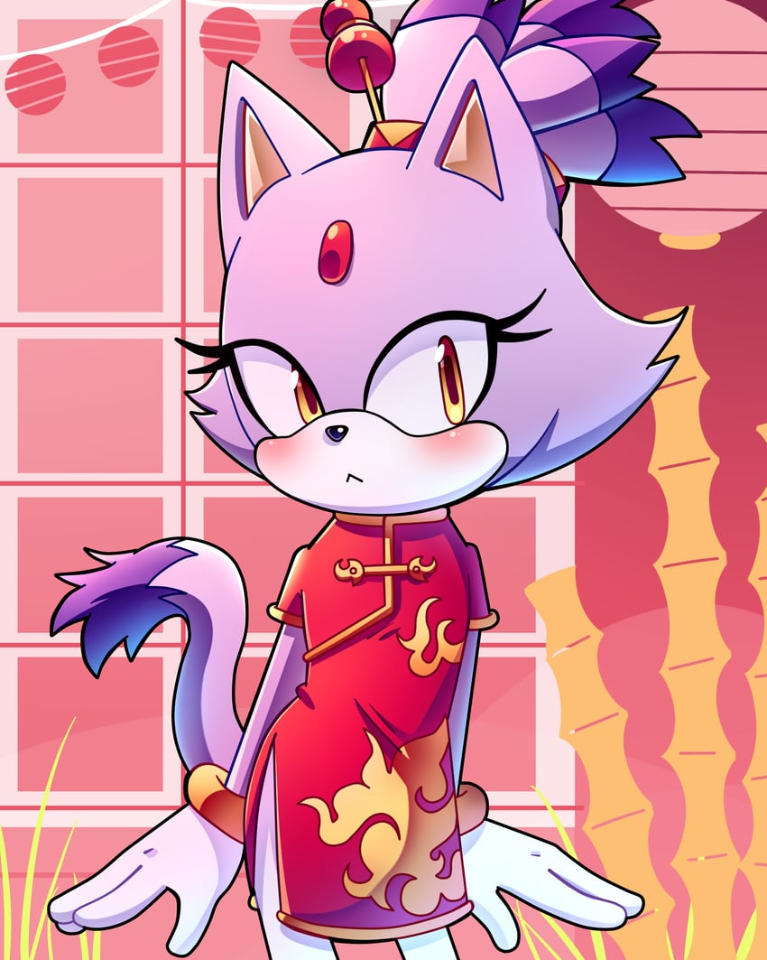 blaze the cat (sonic and 1 more) drawn by cuteytcat