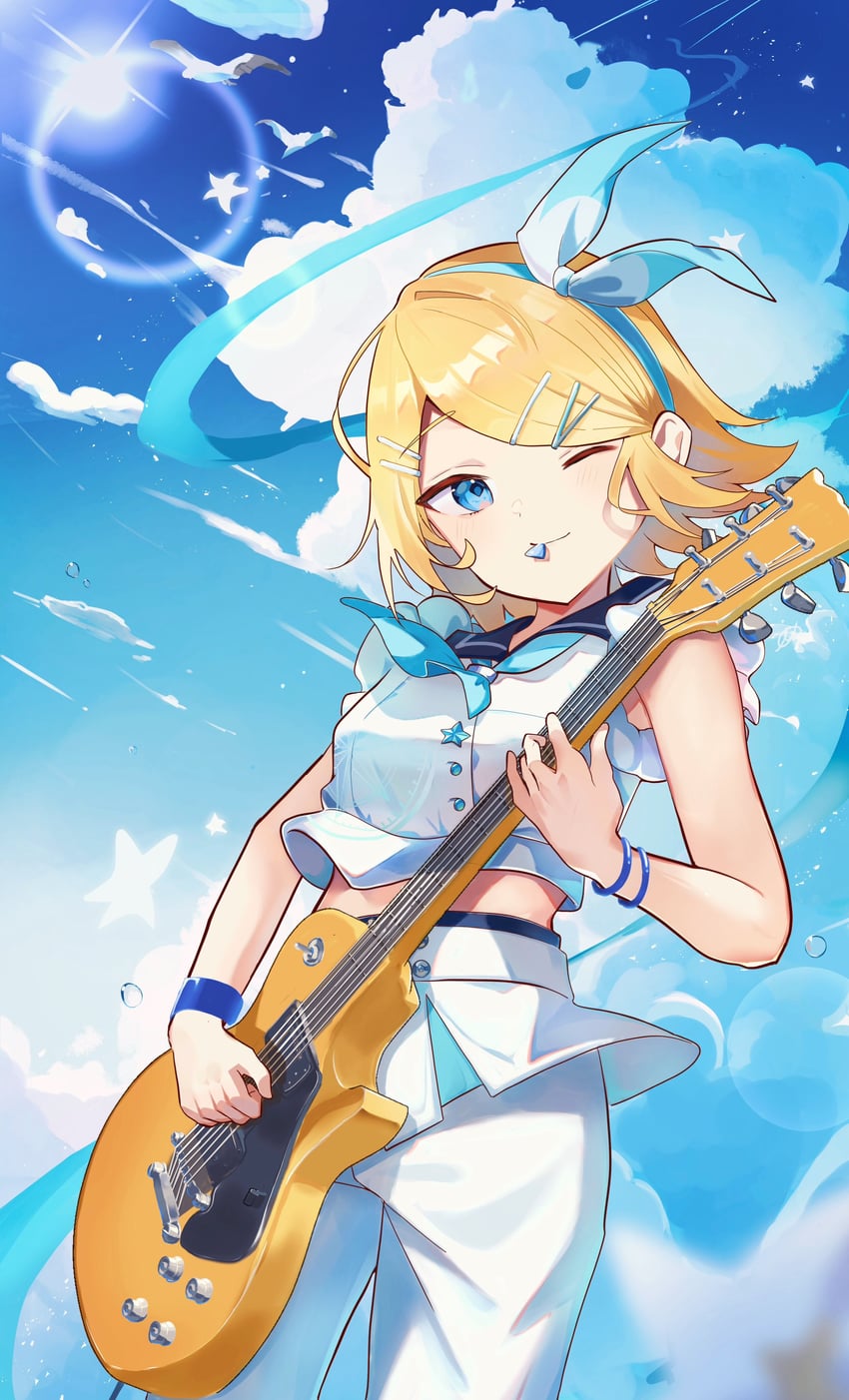kagamine rin and leo/need rin (vocaloid and 1 more) drawn by inubangarou