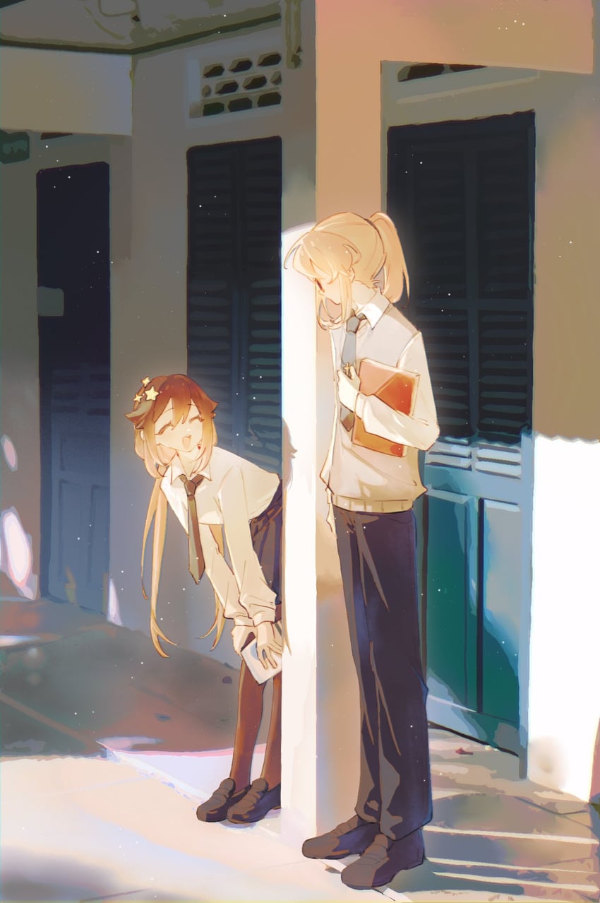 player character, sydney, and nora (degrees of lewdity) drawn by you_niao