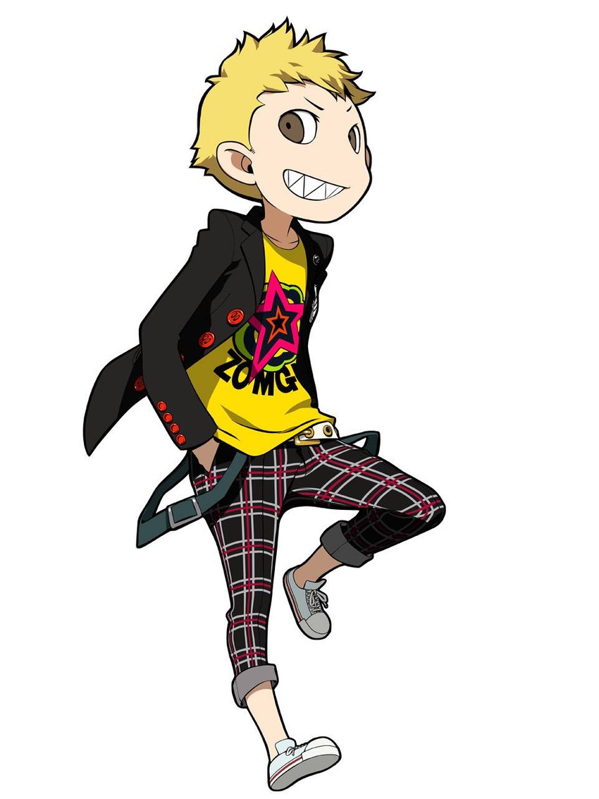 sakamoto ryuuji (persona and 3 more) drawn by oribe_hanako