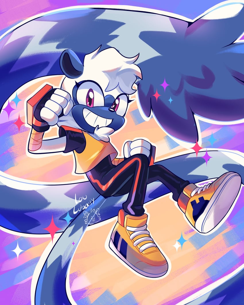 tangle the lemur (sonic and 1 more) drawn by lou_lubally