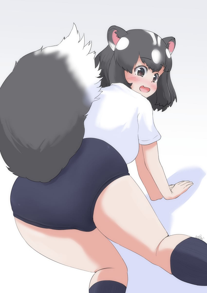 spotted skunk (kemono friends) drawn by etobiuo