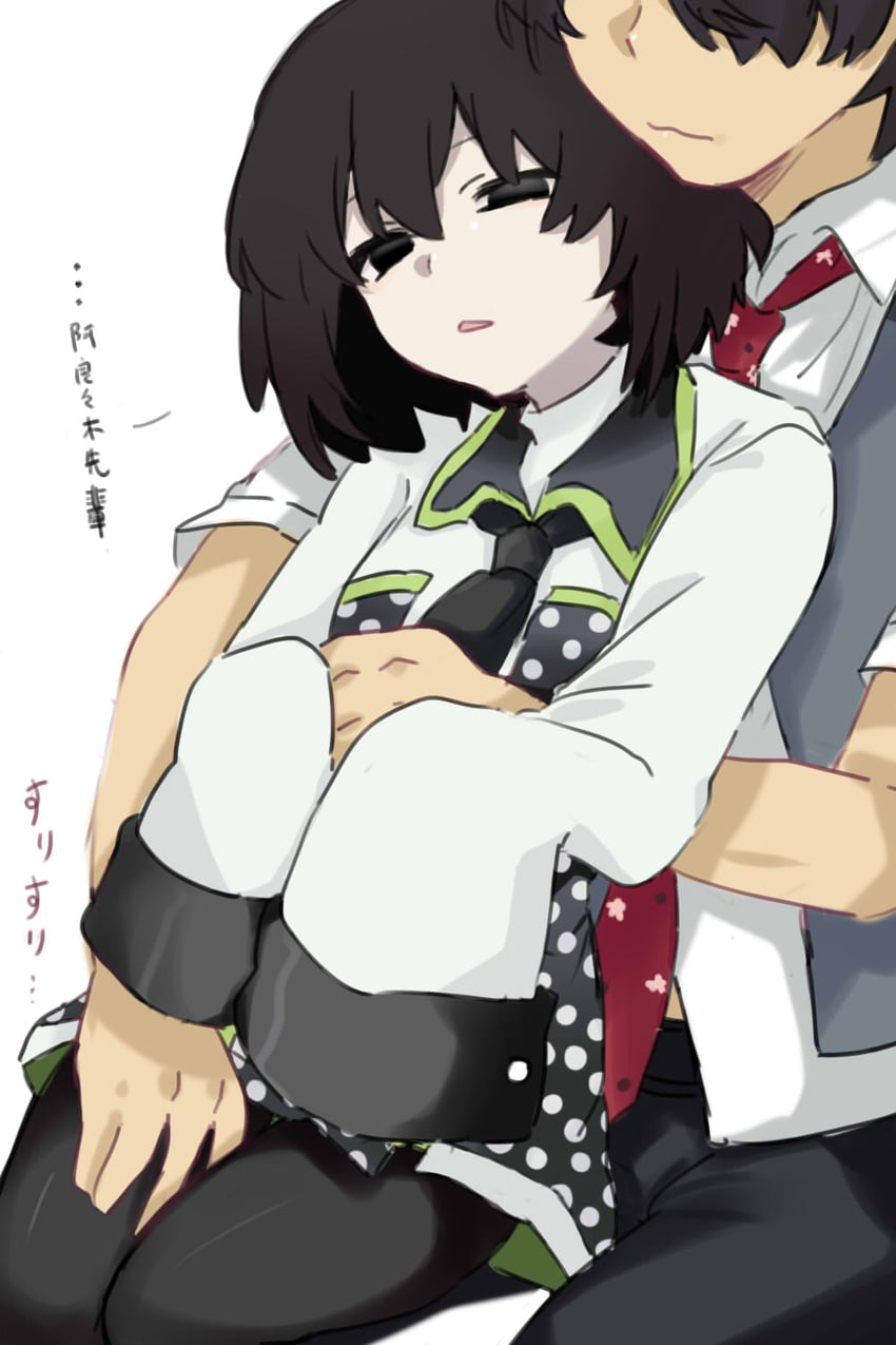 araragi koyomi and oshino ougi (original and 1 more) drawn by tsugumi_(tgm_615486)