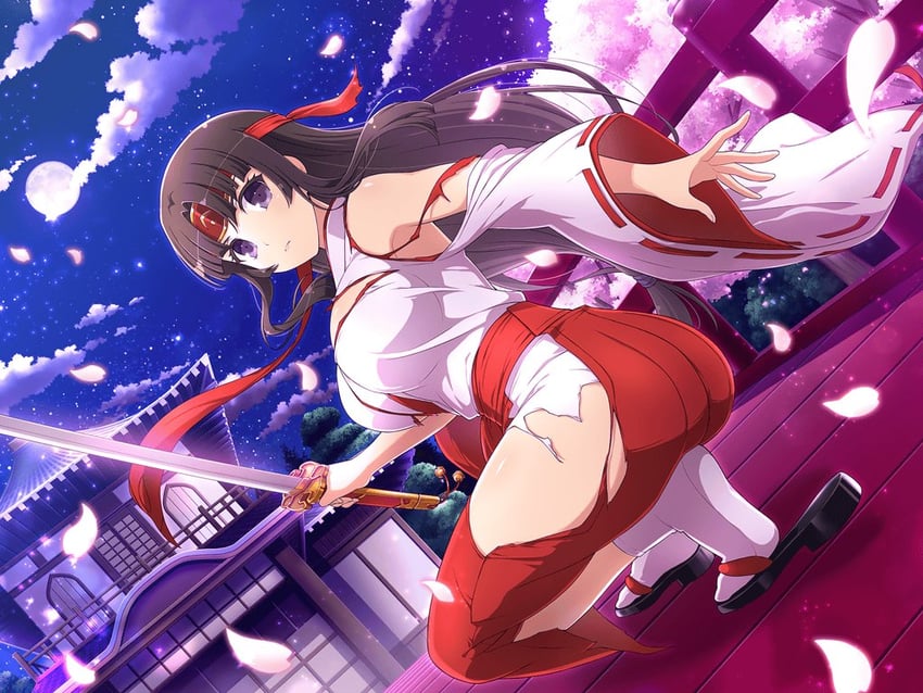 tomoe (senran kagura and 2 more) drawn by yaegashi_nan