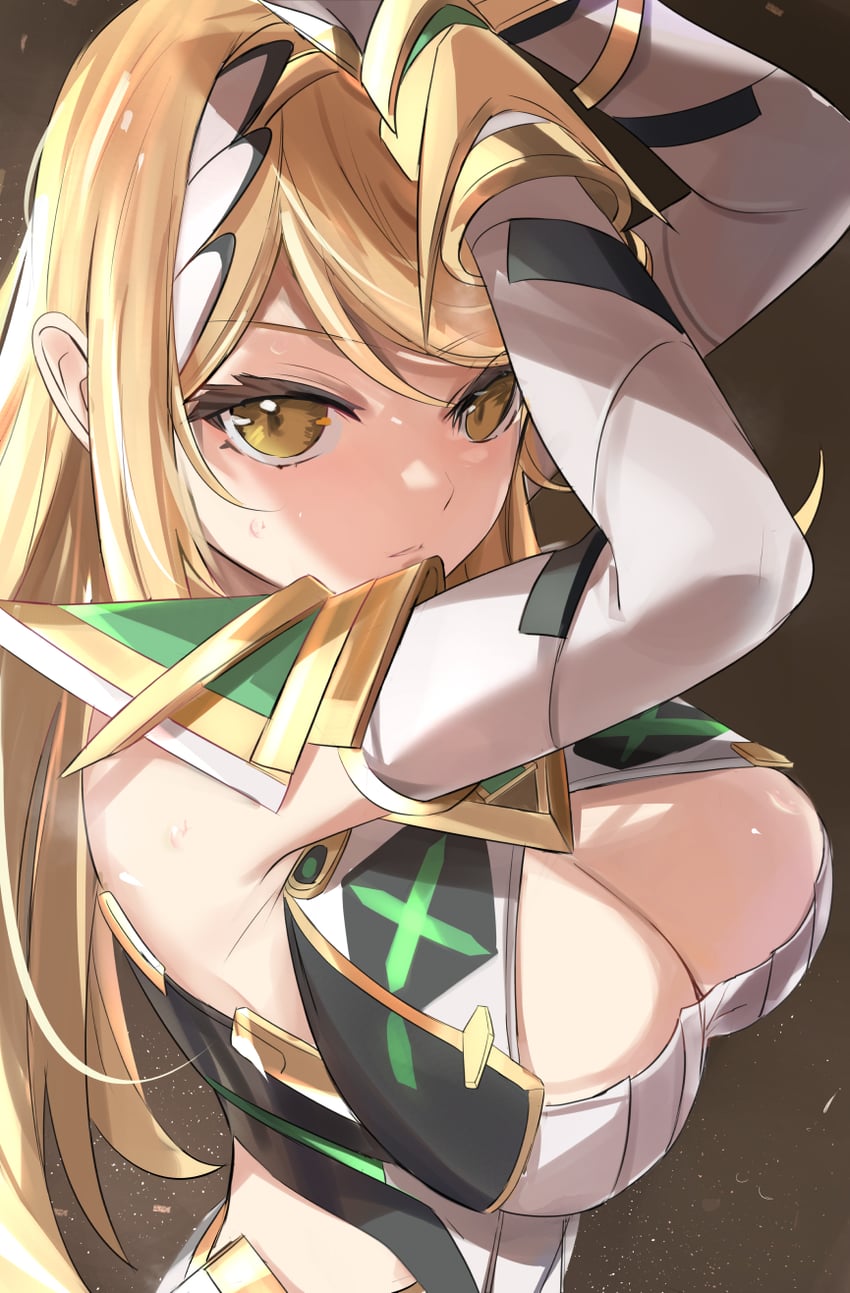 mythra (xenoblade chronicles and 1 more) drawn by tomas_(kaosu22)