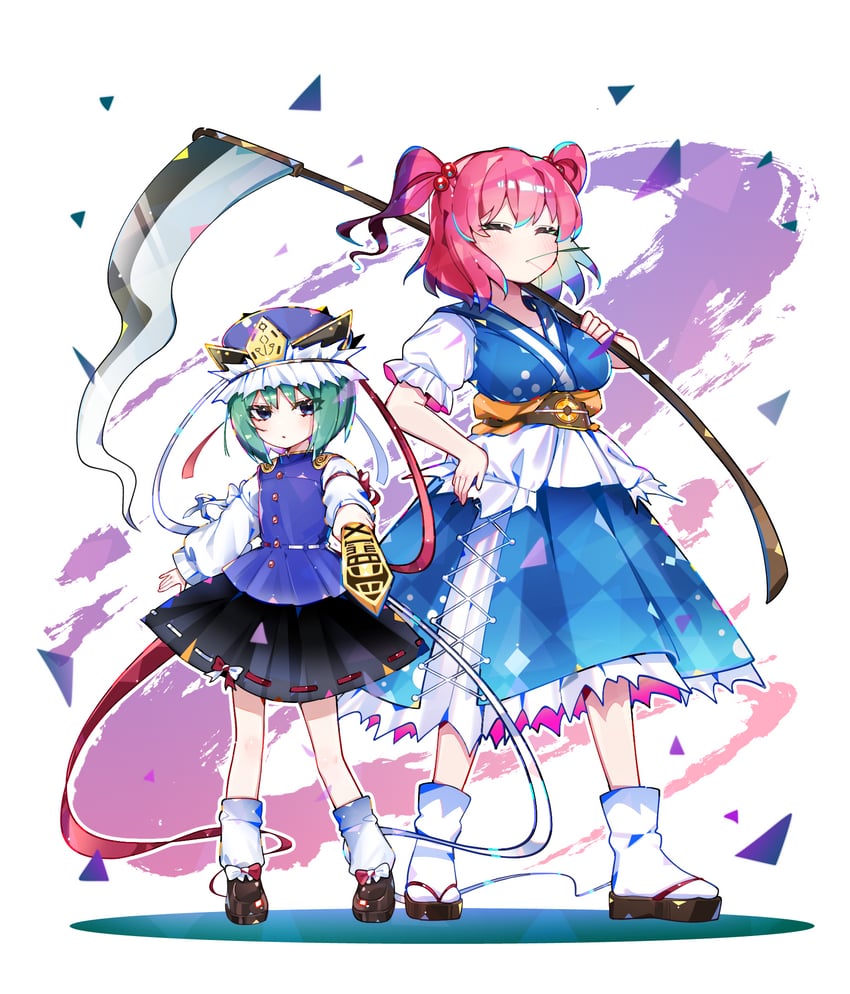 shiki eiki and onozuka komachi (touhou) drawn by sia_6767