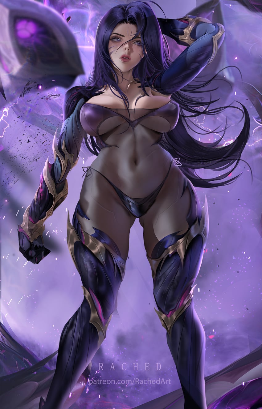 kai'sa (league of legends) drawn by rached