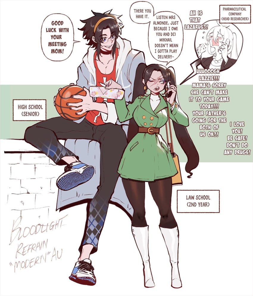sister almonde, mariah, and lazarus (original and 1 more) drawn by nyantcha
