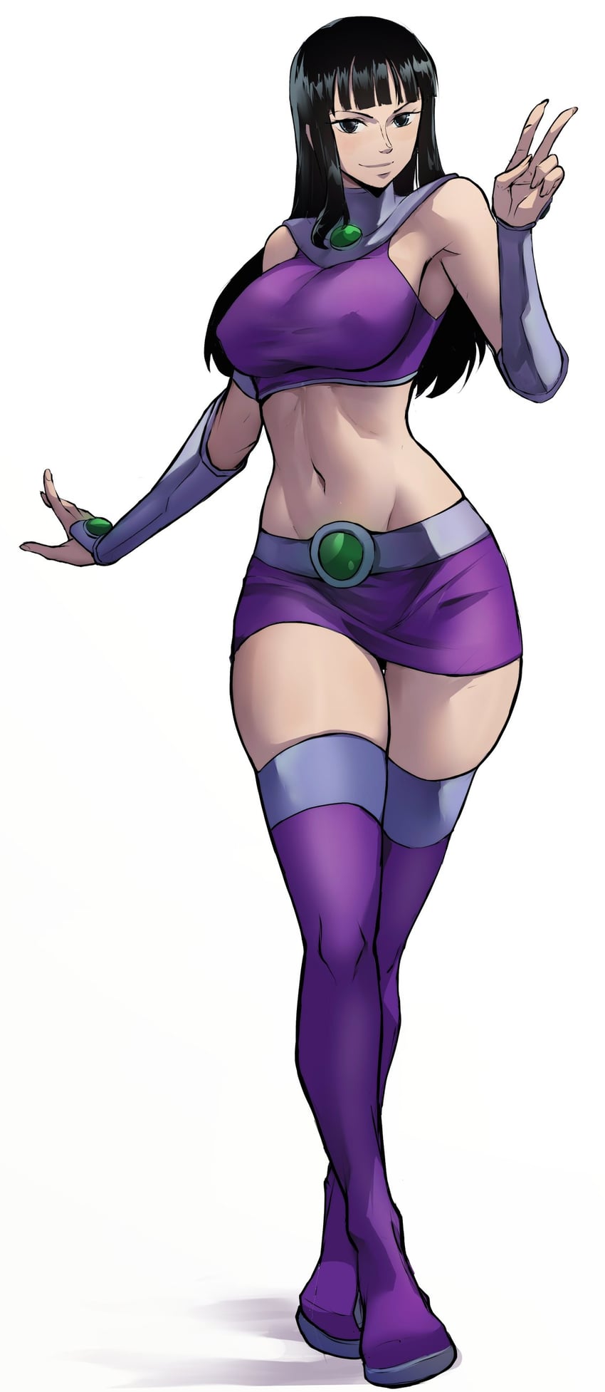 nico robin and starfire (one piece and 2 more) drawn by funi_xd