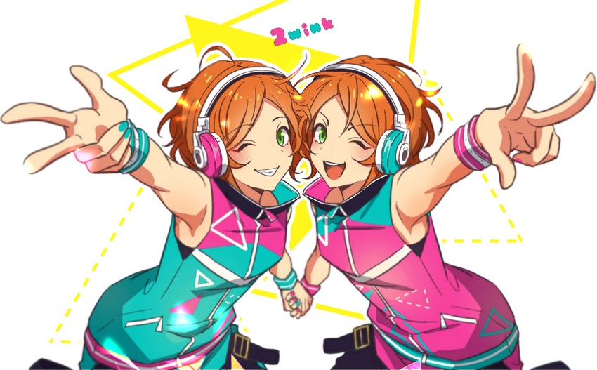 aoi hinata and aoi yuta (ensemble stars!) drawn by yoruhachi