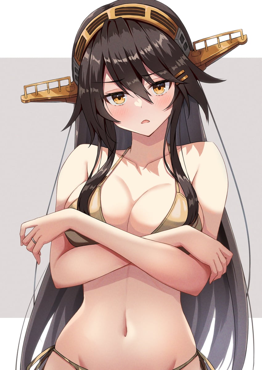 haruna and haruna kai ni (kantai collection) drawn by gensoukitan