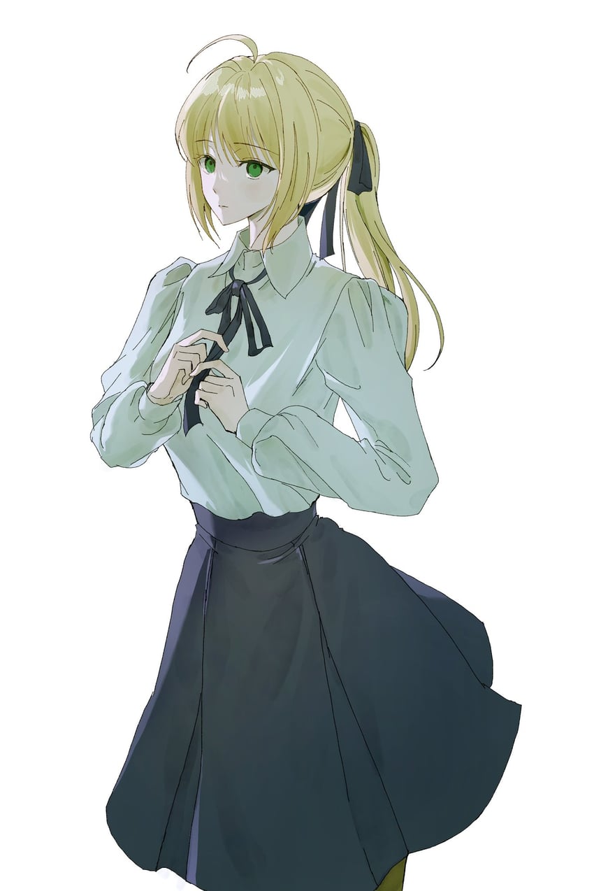 artoria pendragon (fate and 1 more) drawn by eunchanlily