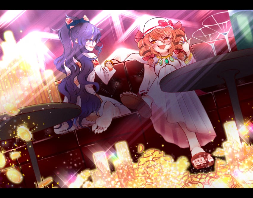 yorigami shion and yorigami jo'on (touhou and 1 more) drawn by takeguchi_kouhei