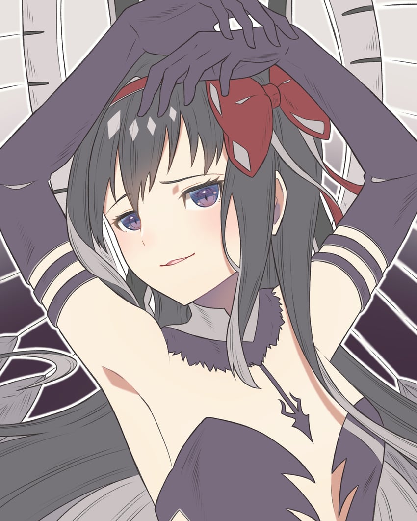 akemi homura and akuma homura (mahou shoujo madoka magica and 1 more) drawn by taku_hanamiyap