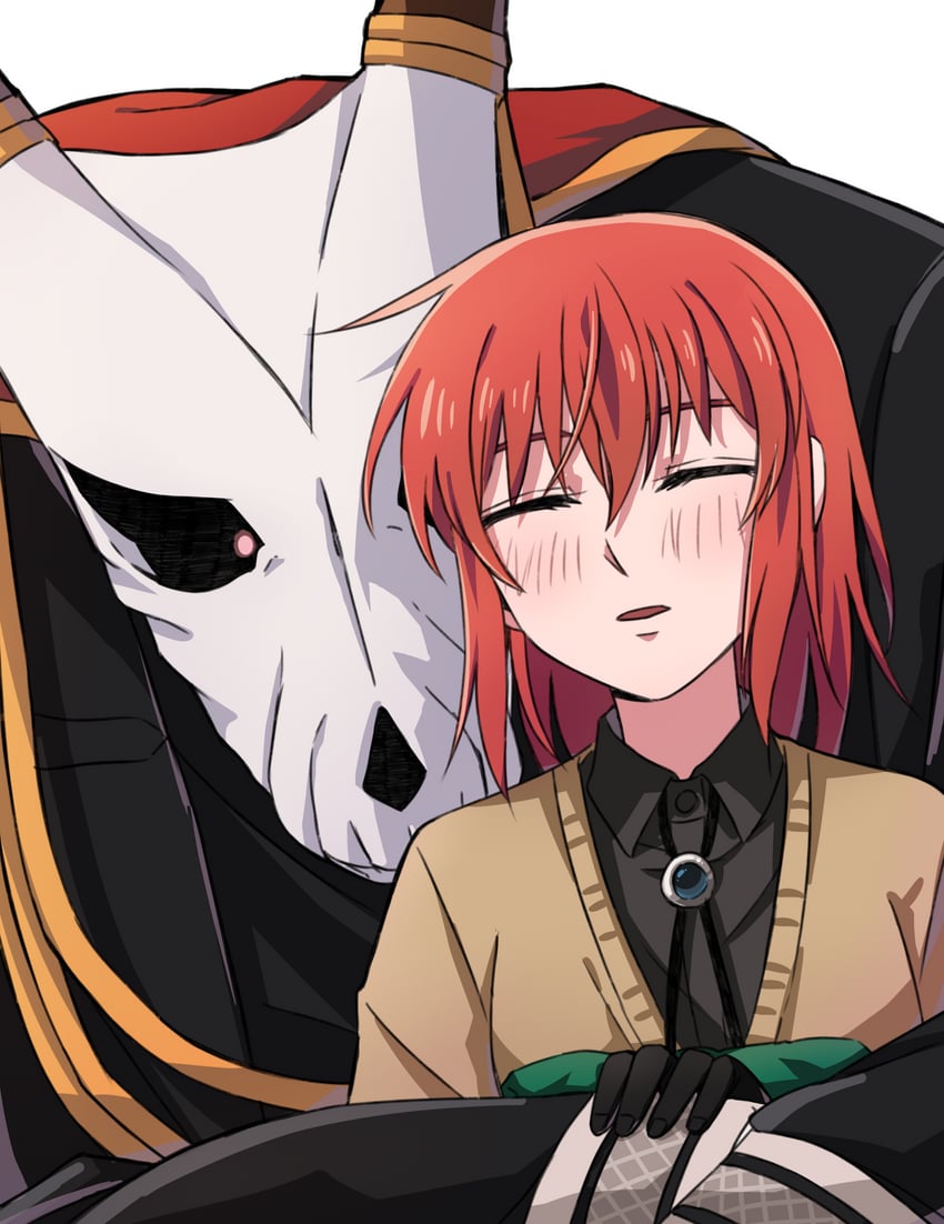 hatori chise and elias ainsworth (mahou tsukai no yome) drawn by delfuze
