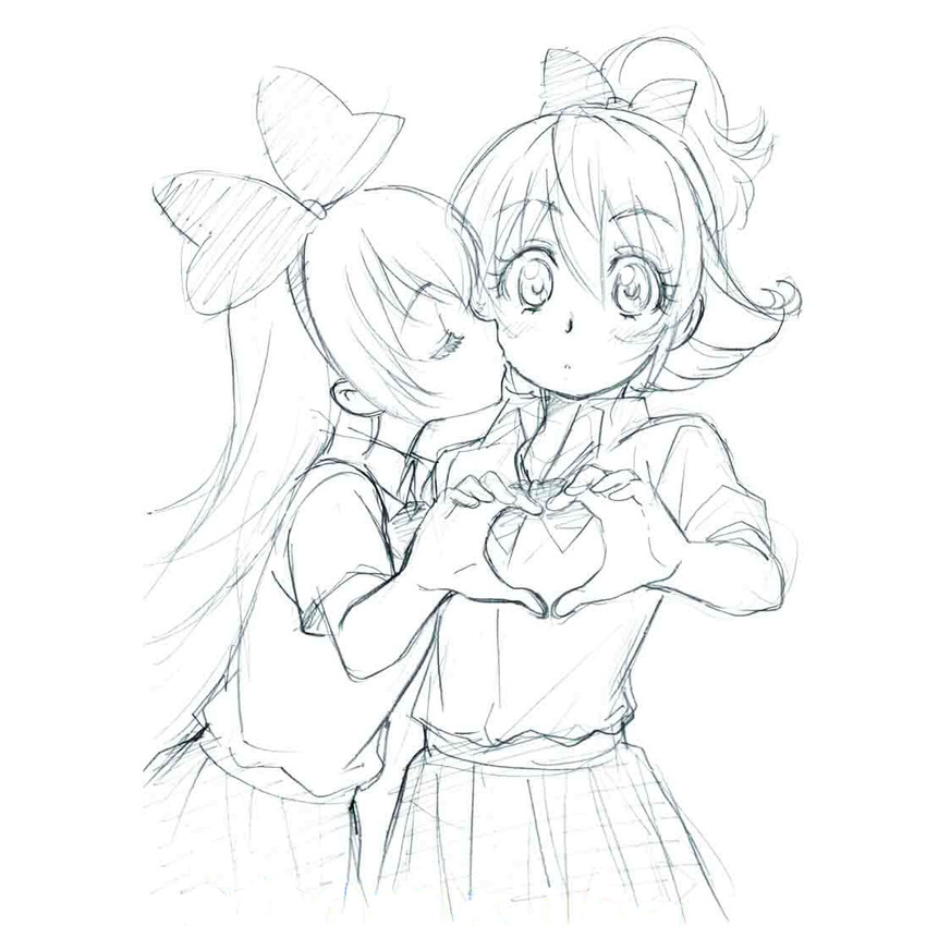 aida mana and regina (precure and 1 more) drawn by makoto_(spy_hopping)