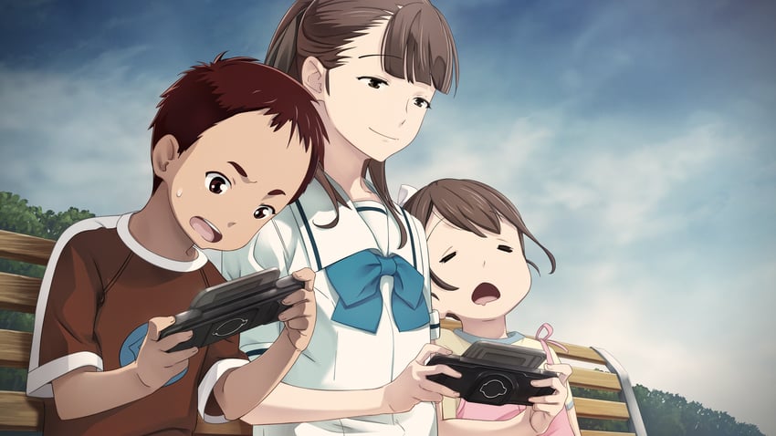 senomiya akiho, yashio kaito, and senomiya misaki (robotics;notes) drawn by fukuda_tomonori