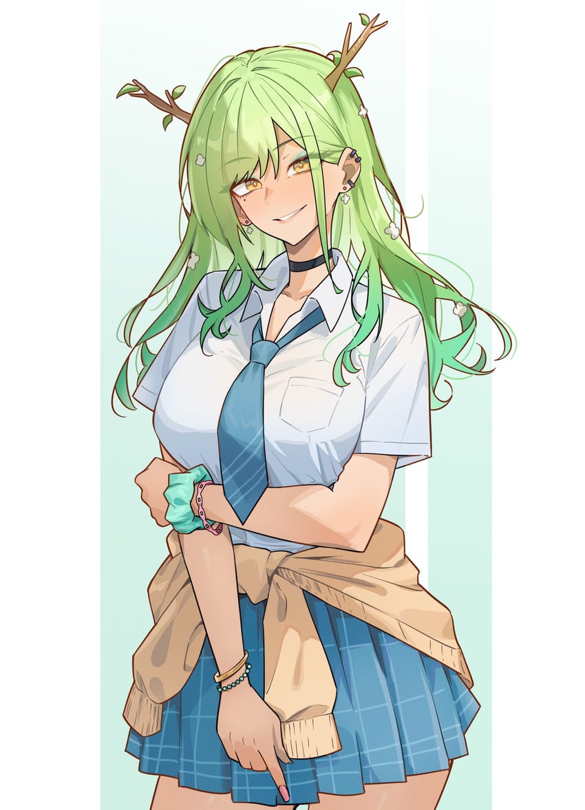ceres fauna (hololive and 1 more) drawn by nokaa_aru