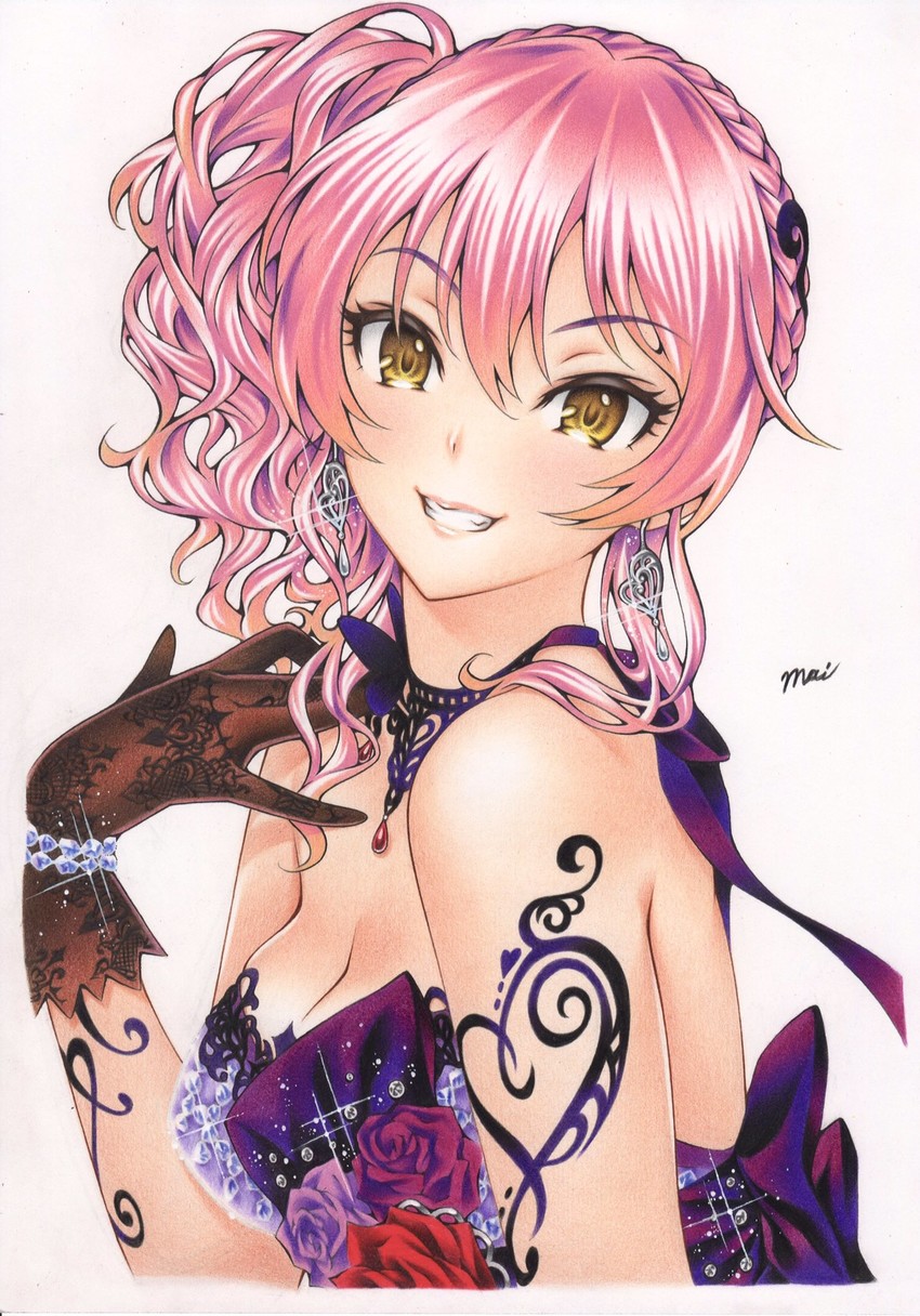 jougasaki mika (idolmaster and 2 more) drawn by inuono_mama