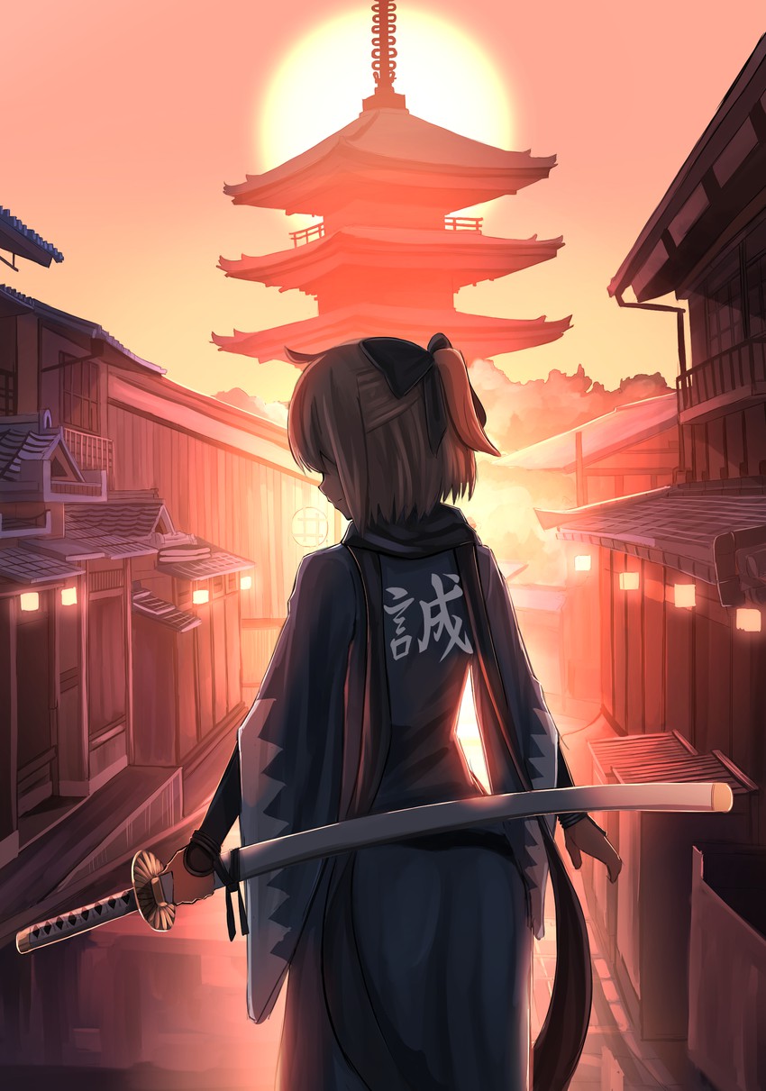 okita souji (fate and 1 more) drawn by pasoputi