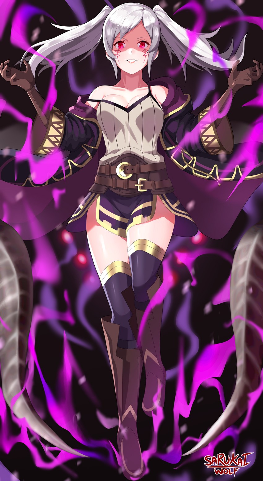 female robin (fire emblem and 2 more) drawn by sarukaiwolf