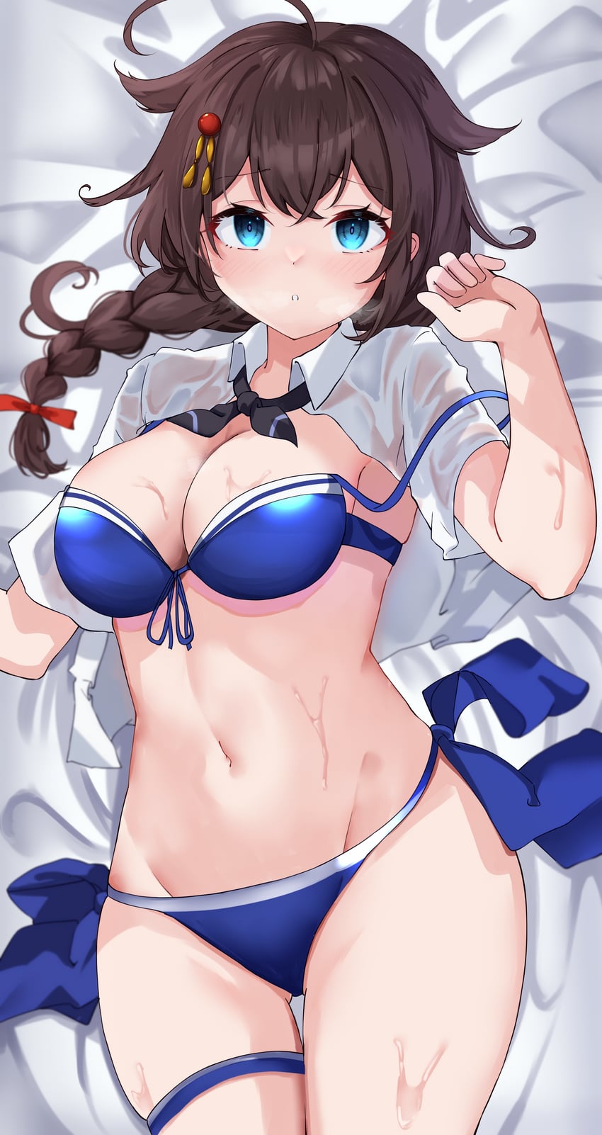 shigure and shigure kai san (kantai collection) drawn by calin