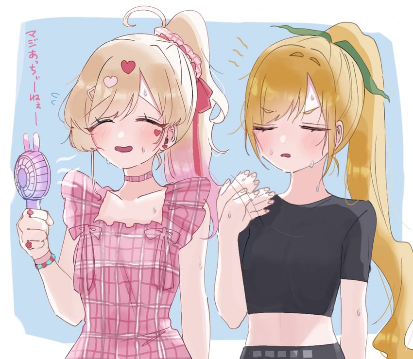inda karane and kedarui aashii (kimi no koto ga dai dai dai dai daisuki na 100-nin no kanojo) drawn by awahuji_miyuki