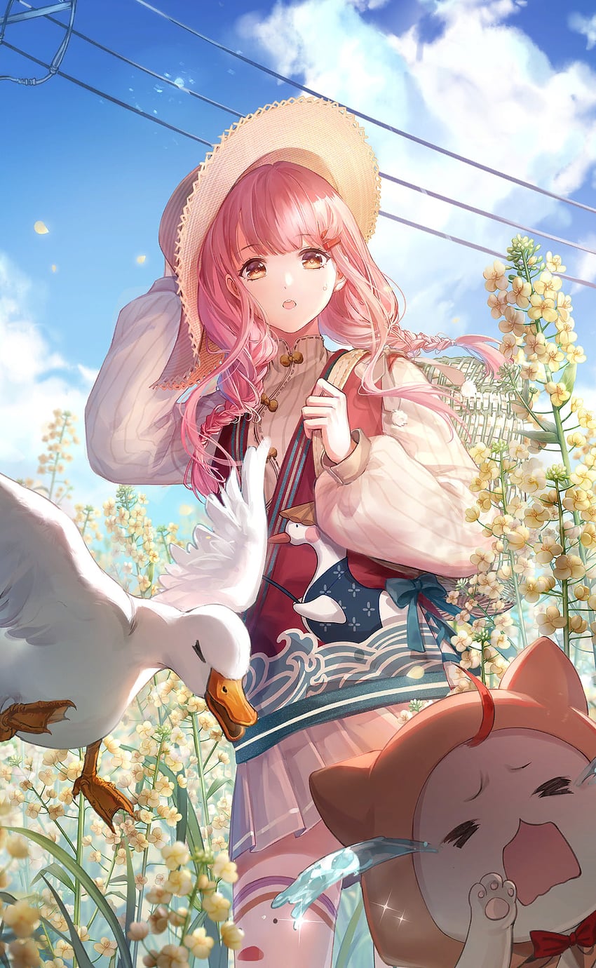 nikki, momo, and go go duck (nikki and 1 more)