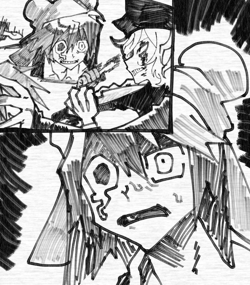 nyen and present day problem takeuchi robert (randal's friends) drawn by 0000k_lll
