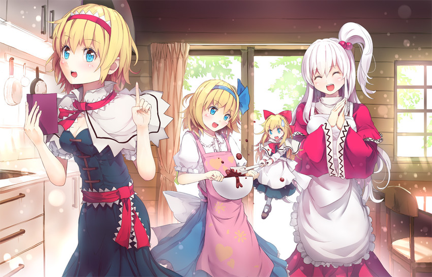 alice margatroid, shanghai doll, and shinki (touhou) drawn by culter