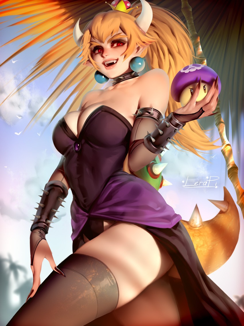 bowsette (mario and 1 more) drawn by aleriia_v