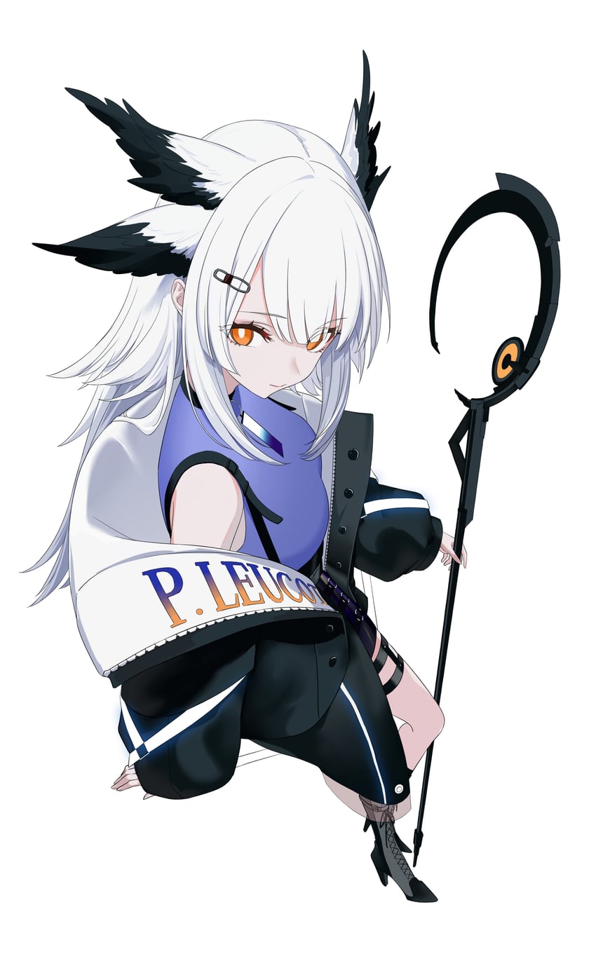 ptilopsis (arknights and 1 more) drawn by xianjian_lingluan